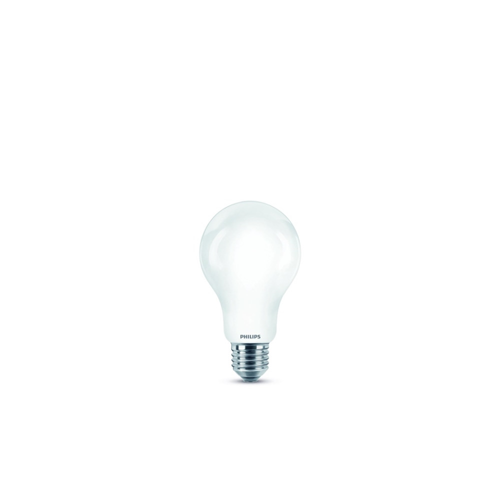 Produktbild för Philips - LED-glödlampa med filament - form: A67 - glaserad finish - E27 - 13 W - varmt vitt ljus - 2700 K