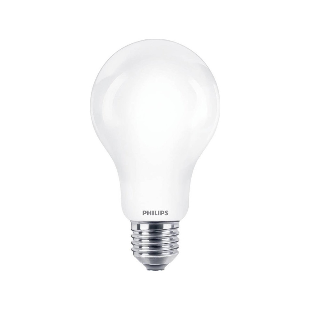 Produktbild för Philips - LED-glödlampa med filament - form: A67 - glaserad finish - E27 - 13 W - varmt vitt ljus - 2700 K