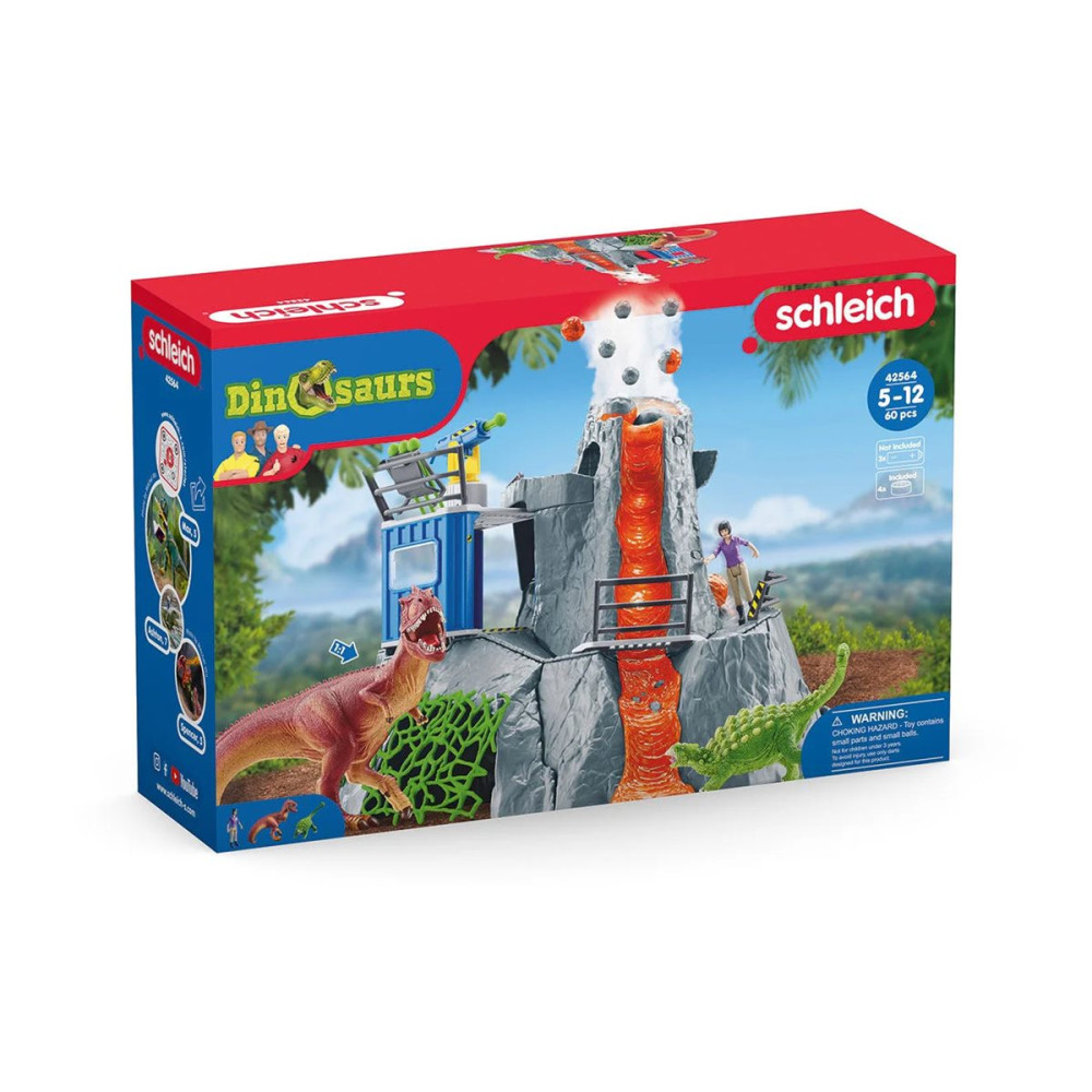 Produktbild för Schleich Dinosaurs - Volcano Expedition Base Camp