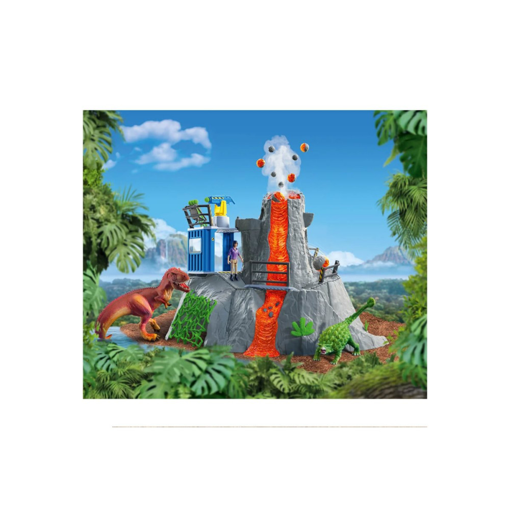 Produktbild för Schleich Dinosaurs - Volcano Expedition Base Camp