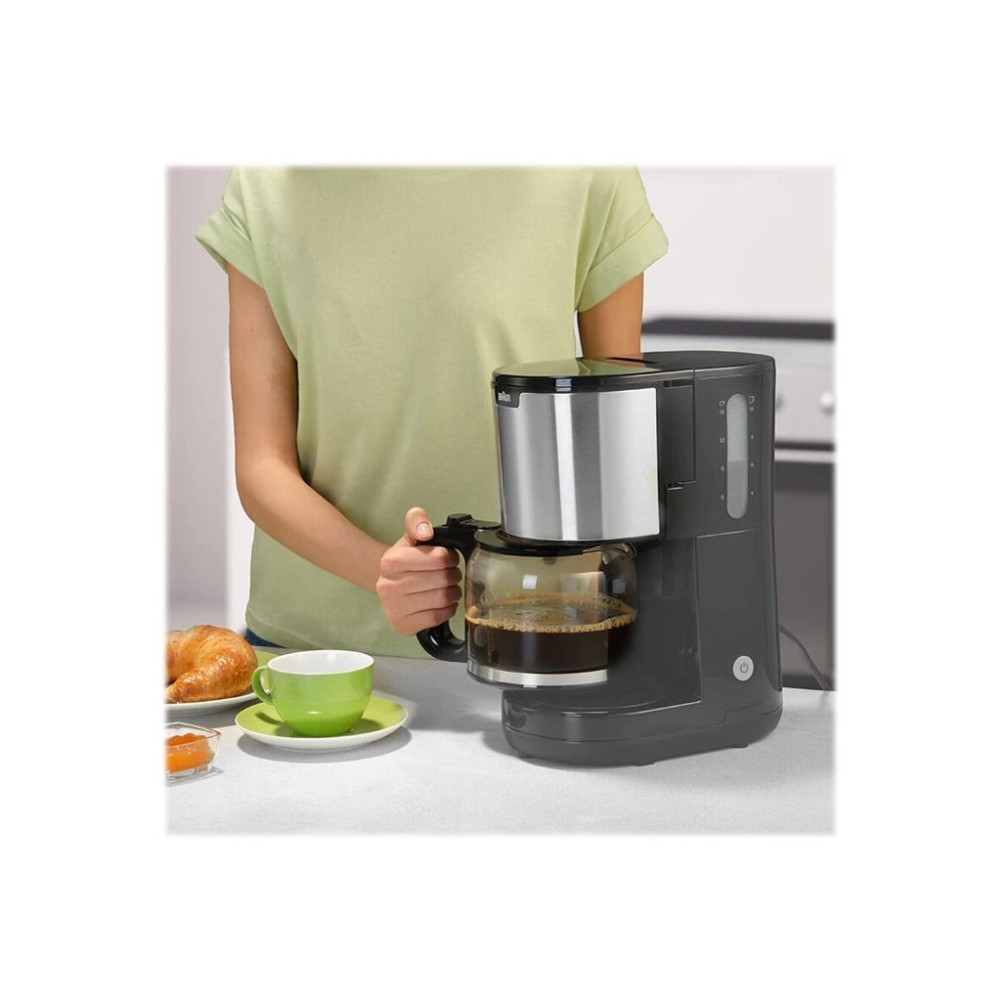 Produktbild för Braun IDCollection KF 1500, Espressomaskin, Malet kaffe, 100...