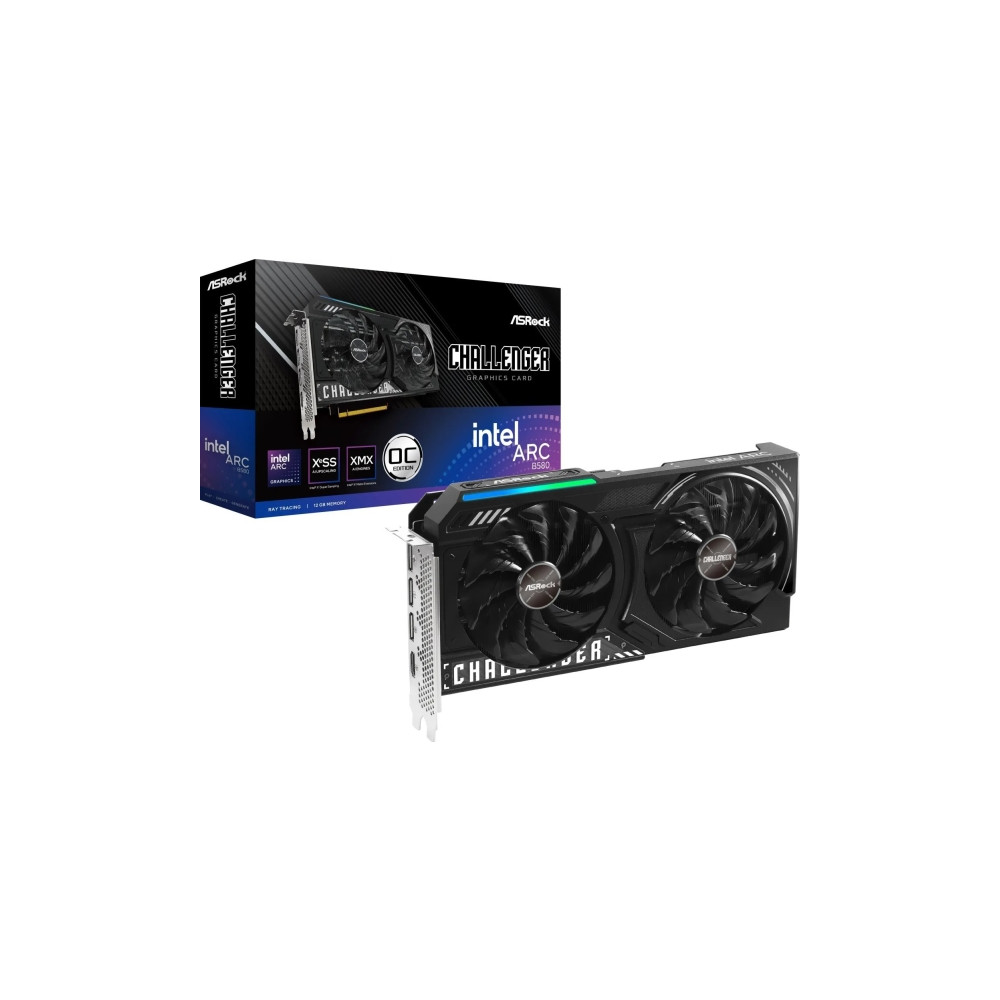 Produktbild för ASRock Challenger Intel Arc B580 12GB OC - grafikkort - Arc B580 - 12 GB