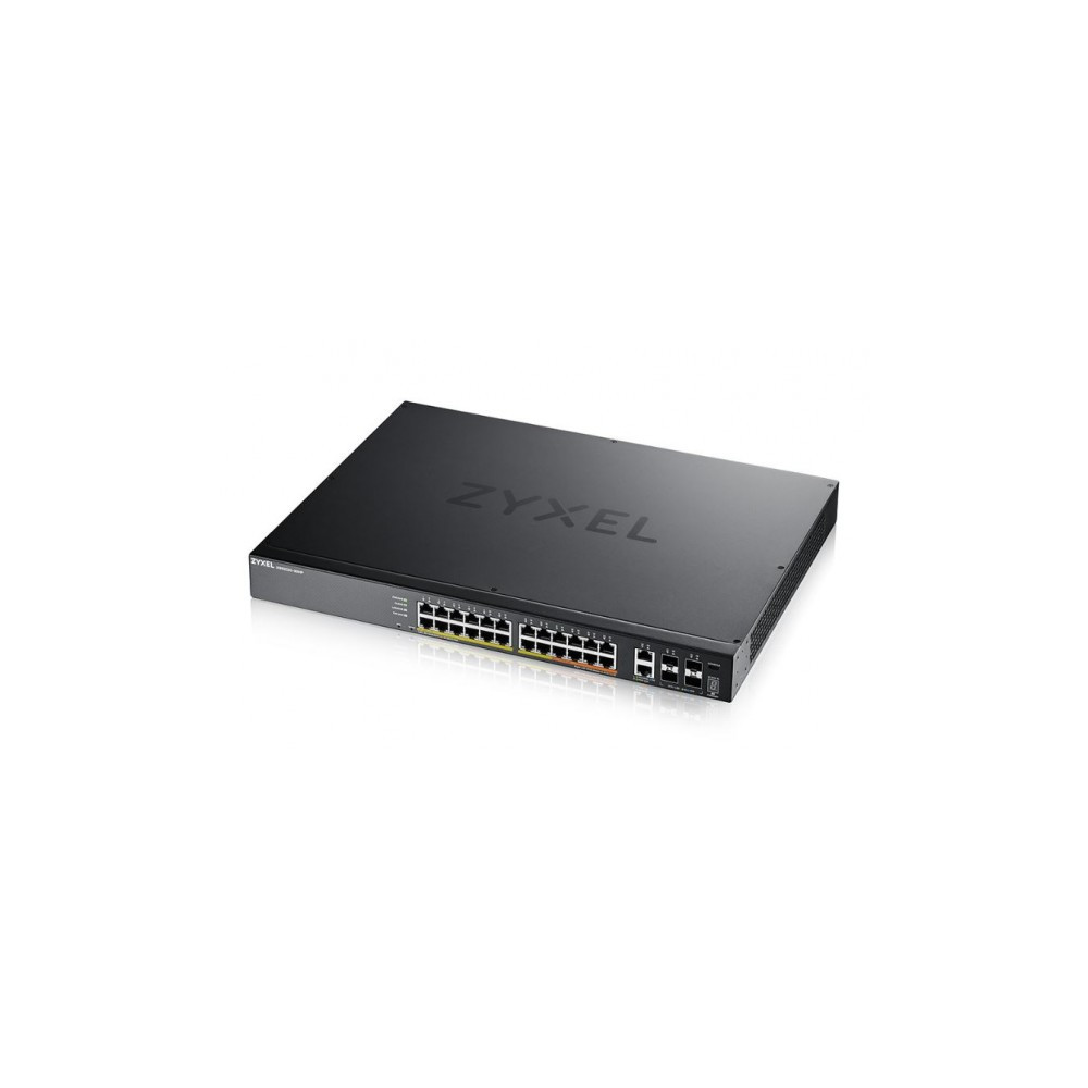 Produktbild för Zyxel XGS2220 Series XGS2220-30HP - switch - 24-portars GbE L3-åtkomst, NebulaFLEX Cloud med 6 10G uplink - 30 portar - Administrerad - rackmonterbar