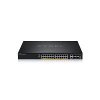 Produktbild för Zyxel XGS2220 Series XGS2220-30HP - switch - 24-portars GbE L3-åtkomst, NebulaFLEX Cloud med 6 10G uplink - 30 portar - Administrerad - rackmonterbar