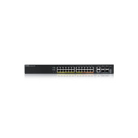 Produktbild för Zyxel XGS2220 Series XGS2220-30HP - switch - 24-portars GbE L3-åtkomst, NebulaFLEX Cloud med 6 10G uplink - 30 portar - Administrerad - rackmonterbar