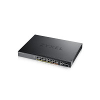 Produktbild för Zyxel XGS2220 Series XGS2220-30HP - switch - 24-portars GbE L3-åtkomst, NebulaFLEX Cloud med 6 10G uplink - 30 portar - Administrerad - rackmonterbar