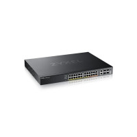 Produktbild för Zyxel XGS2220 Series XGS2220-30HP - switch - 24-portars GbE L3-åtkomst, NebulaFLEX Cloud med 6 10G uplink - 30 portar - Administrerad - rackmonterbar