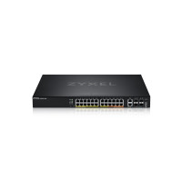 Produktbild för Zyxel XGS2220 Series XGS2220-30HP - switch - 24-portars GbE L3-åtkomst, NebulaFLEX Cloud med 6 10G uplink - 30 portar - Administrerad - rackmonterbar