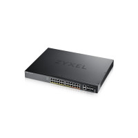 Produktbild för Zyxel XGS2220 Series XGS2220-30HP - switch - 24-portars GbE L3-åtkomst, NebulaFLEX Cloud med 6 10G uplink - 30 portar - Administrerad - rackmonterbar