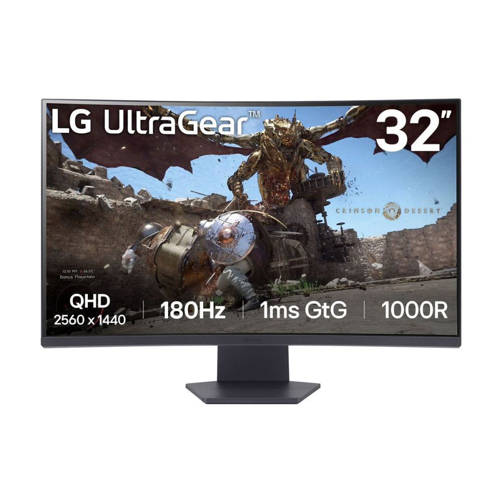 Produktbild för LG UltraGear 32GS60QC-B - LED-skärm - böjd - QHD - 32" - HDR