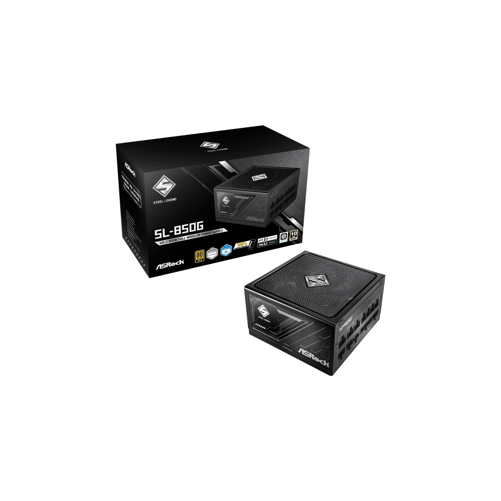 Produktbild för ASRock Steel Legend SL-850G - nätaggregat - 850 Watt