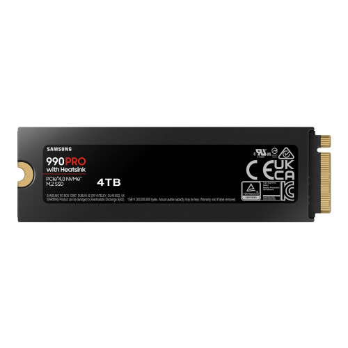 SAMSUNG Samsung 990 PRO MZ-V9P4T0CW - SSD - 4 TB - PCIe 4.0 x4 (NVMe)