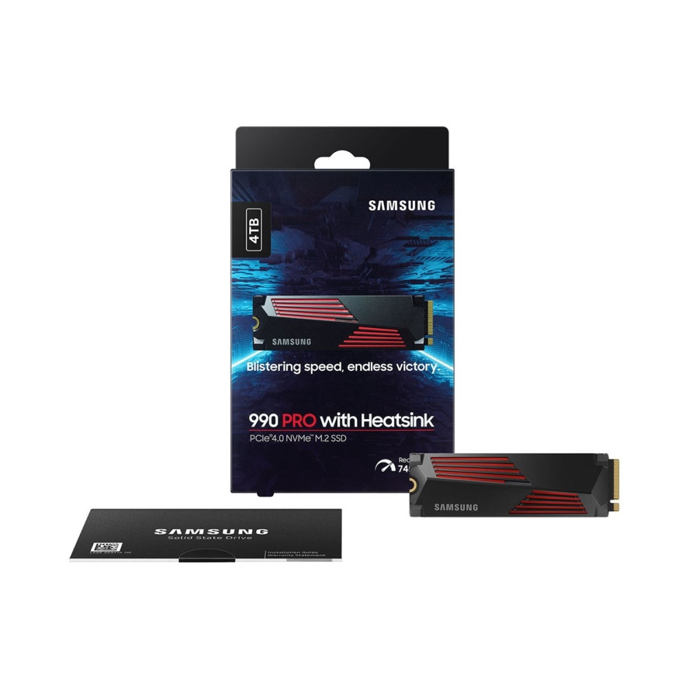 Produktbild för Samsung 990 PRO MZ-V9P4T0CW - SSD - 4 TB - PCIe 4.0 x4 (NVMe)