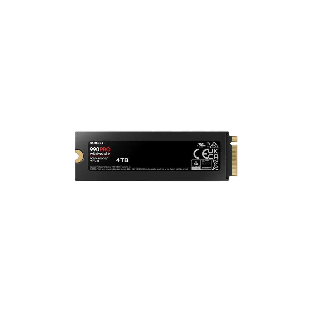 Produktbild för Samsung 990 PRO MZ-V9P4T0CW - SSD - 4 TB - PCIe 4.0 x4 (NVMe)