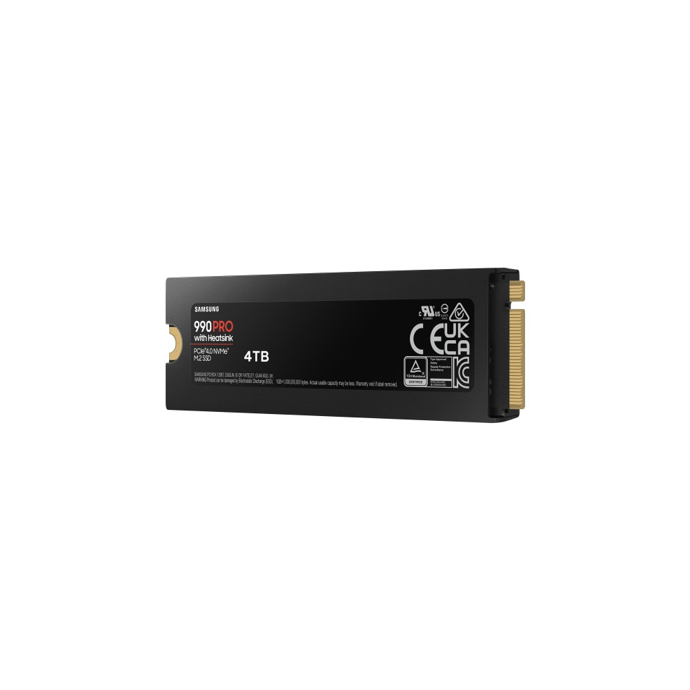 Produktbild för Samsung 990 PRO MZ-V9P4T0CW - SSD - 4 TB - PCIe 4.0 x4 (NVMe)