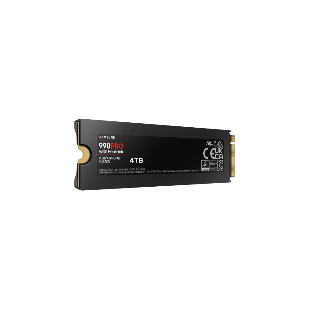 Produktbild för Samsung 990 PRO MZ-V9P4T0CW - SSD - 4 TB - PCIe 4.0 x4 (NVMe)