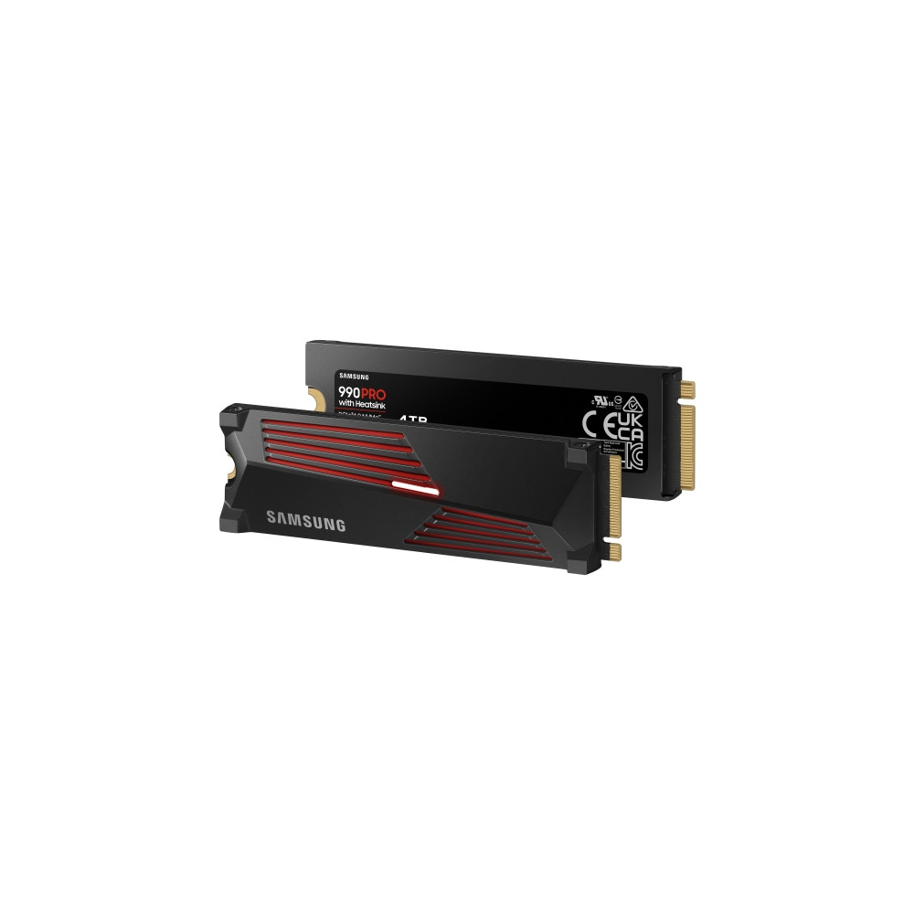 Produktbild för Samsung 990 PRO MZ-V9P4T0CW - SSD - 4 TB - PCIe 4.0 x4 (NVMe)
