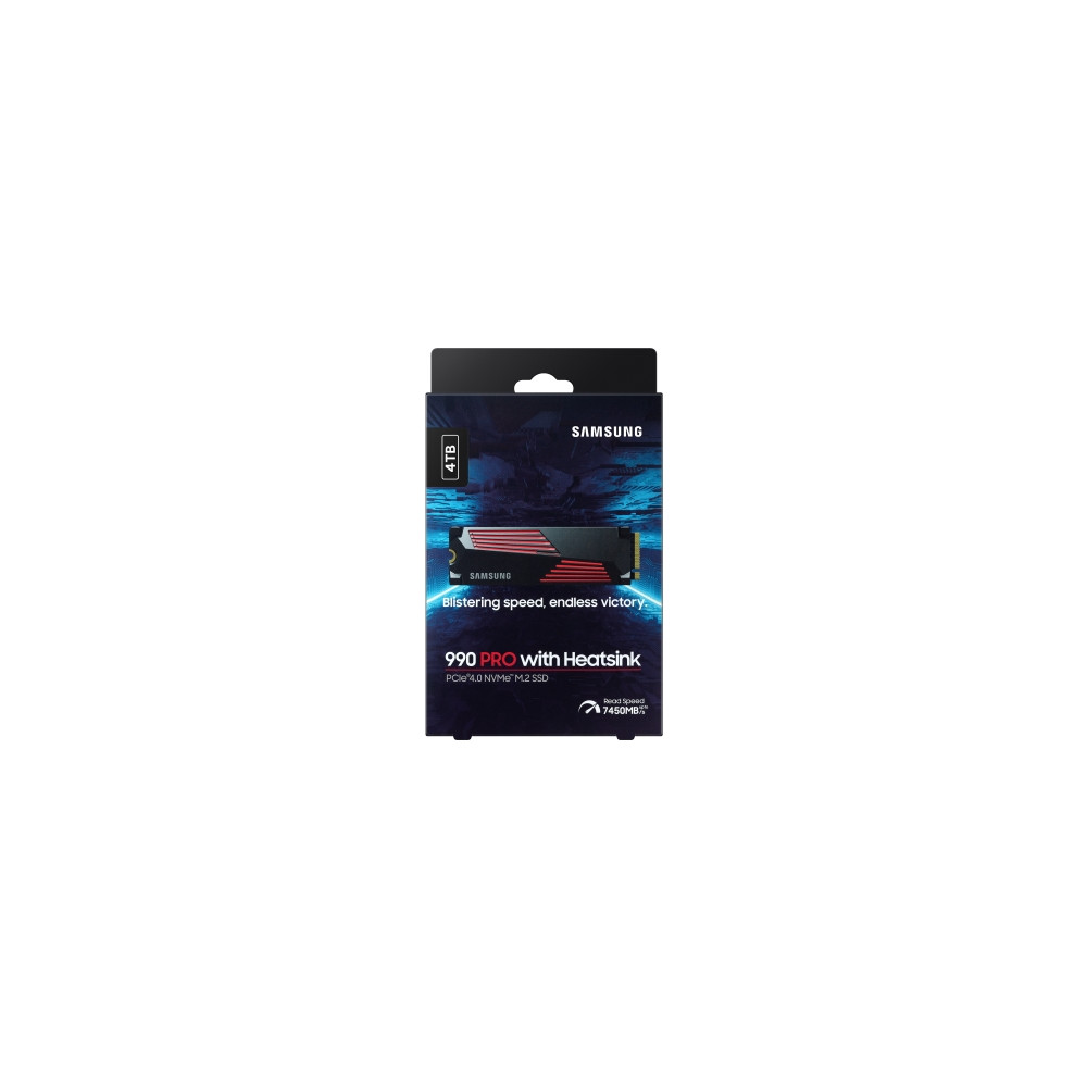 Produktbild för Samsung 990 PRO MZ-V9P4T0CW - SSD - 4 TB - PCIe 4.0 x4 (NVMe)
