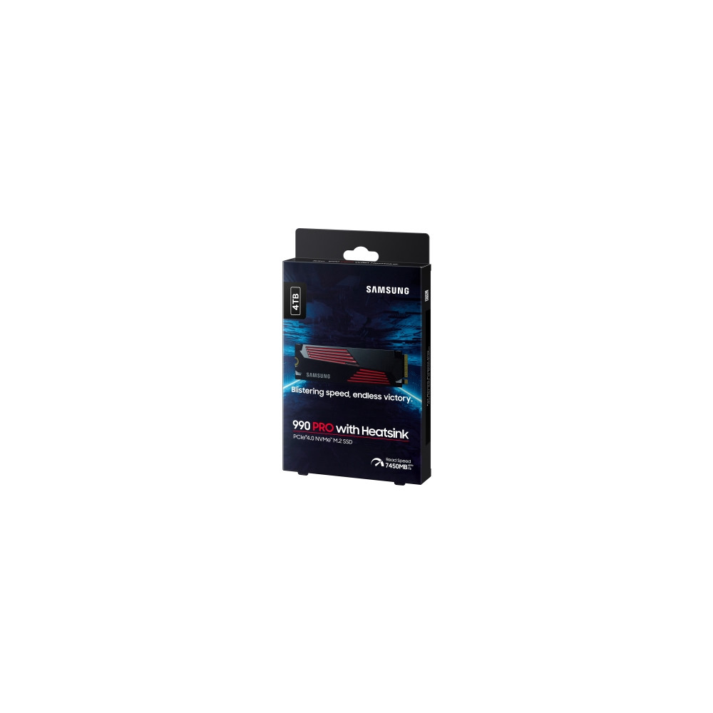 Produktbild för Samsung 990 PRO MZ-V9P4T0CW - SSD - 4 TB - PCIe 4.0 x4 (NVMe)