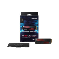 Produktbild för Samsung 990 PRO MZ-V9P4T0CW - SSD - 4 TB - PCIe 4.0 x4 (NVMe)