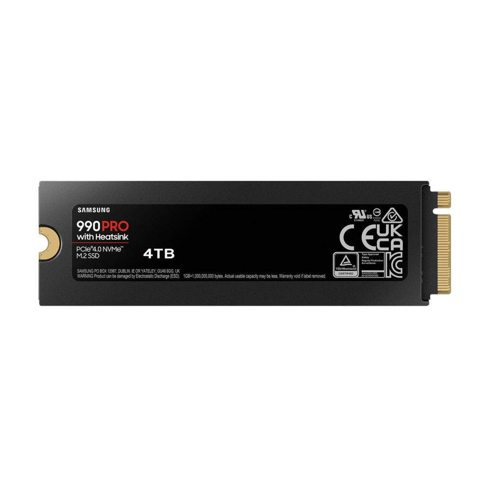 Produktbild för Samsung 990 PRO MZ-V9P4T0CW - SSD - 4 TB - PCIe 4.0 x4 (NVMe)