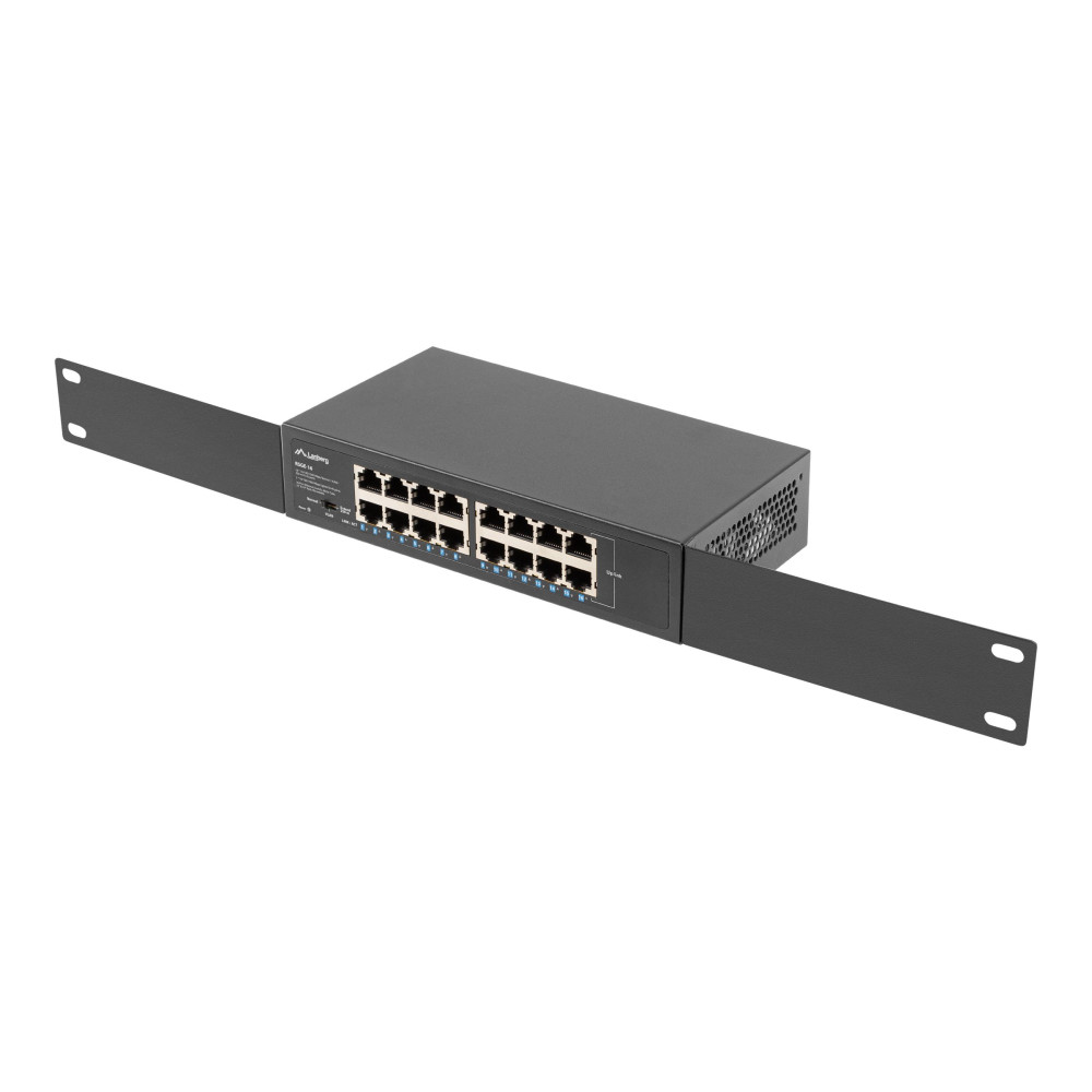 Produktbild för Lanberg RSGE-16 - switch - 16 portar - ohanterad - rackmonterbar