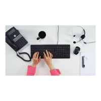 Produktbild för CHERRY STREAM KEYBOARD - tangentbord - schweizisk - svart Inmatningsenhet