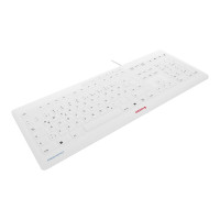Produktbild för CHERRY STREAM - tangentbord - tysk - vitgrå Inmatningsenhet