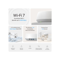 Produktbild för TP-Link Deco BE25 V1 - Wifi-system - Wi-Fi 7 - skrivbordsmodell