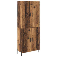 Produktbild för Skåp Gammalt trä 69,5 x 34 x 180 cm Konstruerat trä