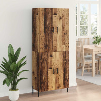 Produktbild för Skåp Gammalt trä 69,5 x 34 x 180 cm Konstruerat trä