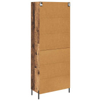 Produktbild för Skåp Gammalt trä 69,5 x 34 x 180 cm Konstruerat trä