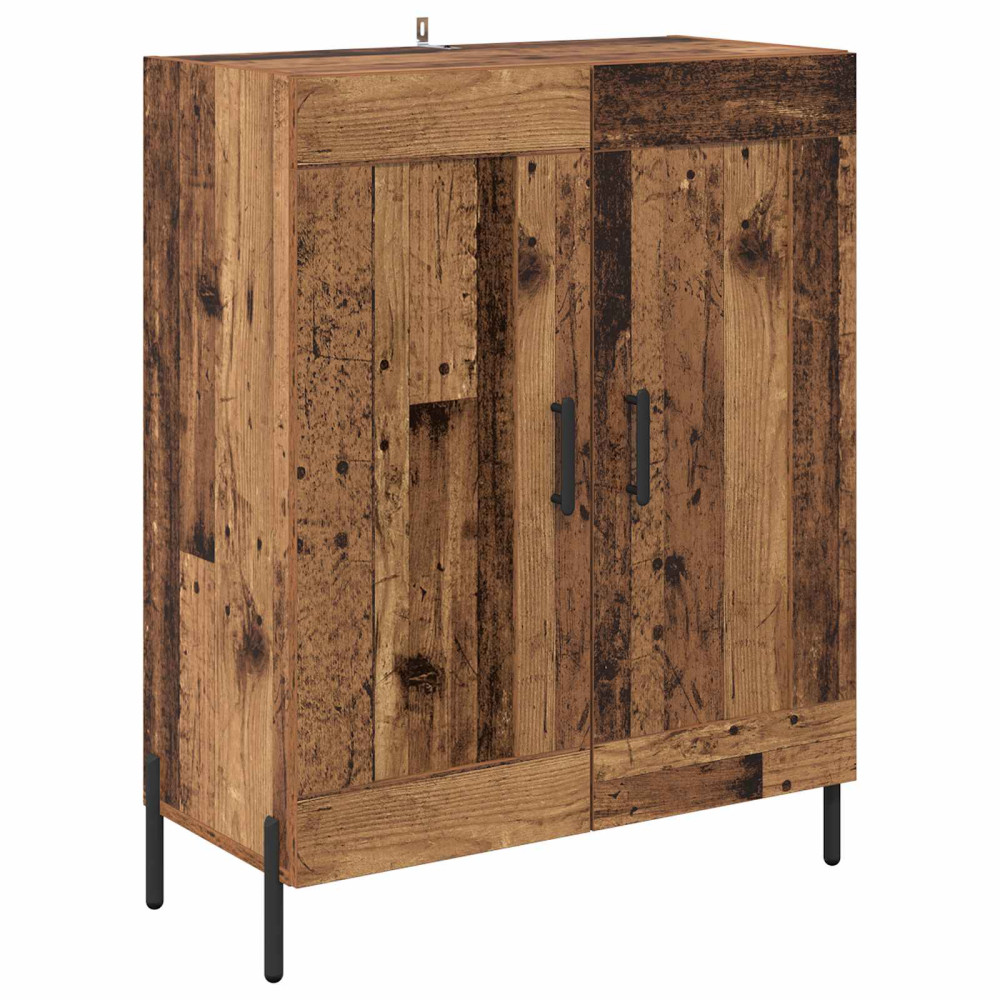 Produktbild för Skåp Gammalt trä 69,5 x 34 x 180 cm Konstruerat trä