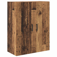 Produktbild för Skåp Gammalt trä 69,5 x 34 x 180 cm Konstruerat trä