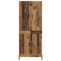 Produktbild för Skåp Gammalt trä 69,5 x 34 x 180 cm Konstruerat trä