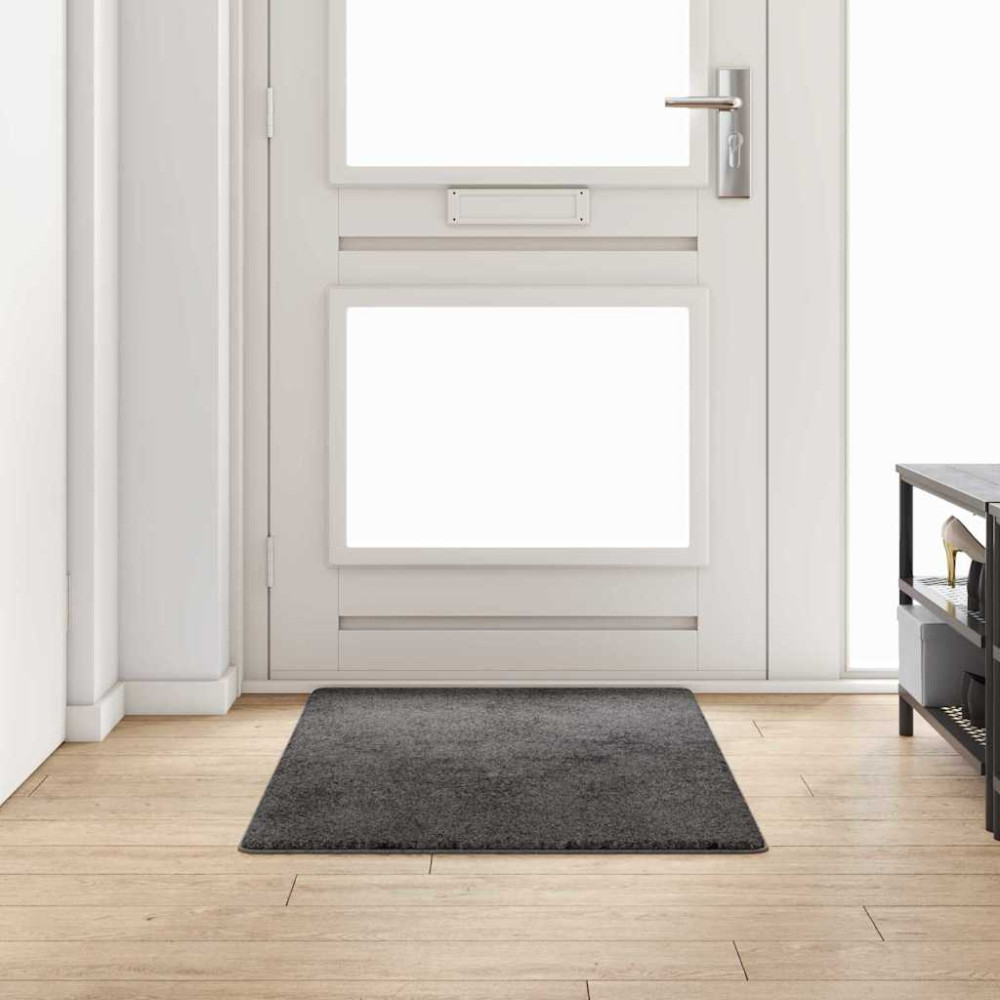 Produktbild för Matta-runner Grå 80 x 150 cm 100% Polypropen Tuft
