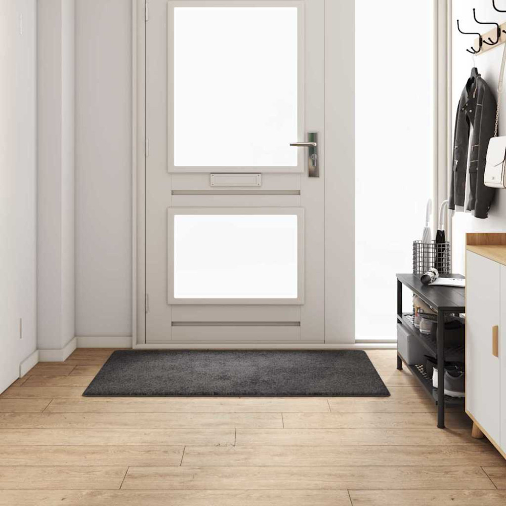 Produktbild för Matta-runner Grå 80 x 150 cm 100% Polypropen Tuft