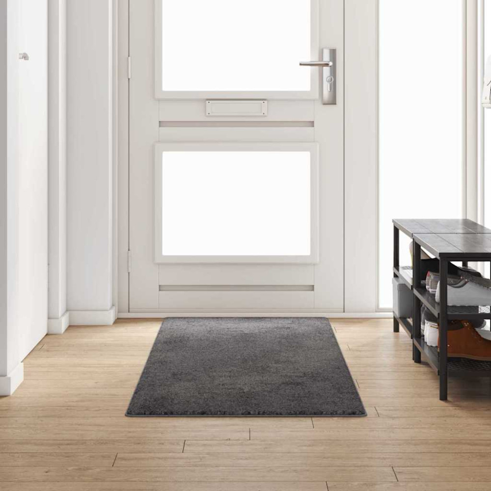 Produktbild för Matta-runner Grå 80 x 250 cm 100% Polypropen Tuft