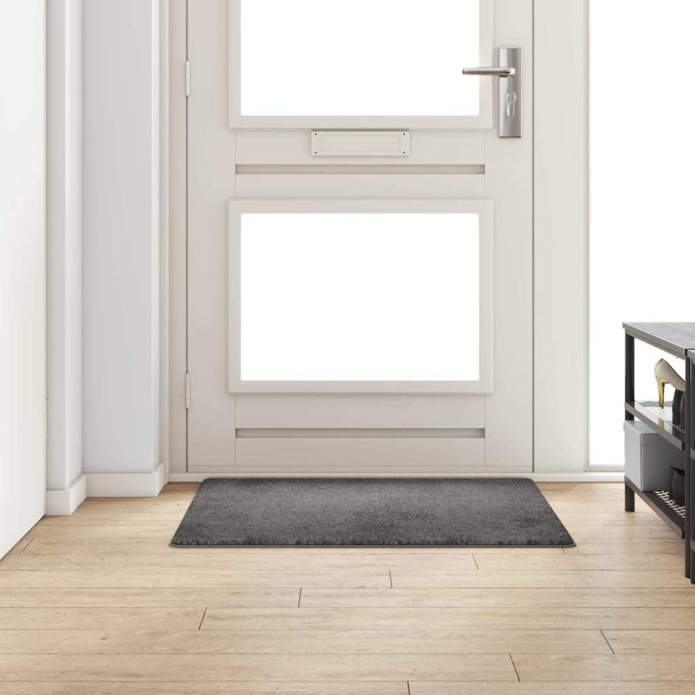 Produktbild för Matta-runner Grå 100 x 100 cm 100% Polypropen Tuft