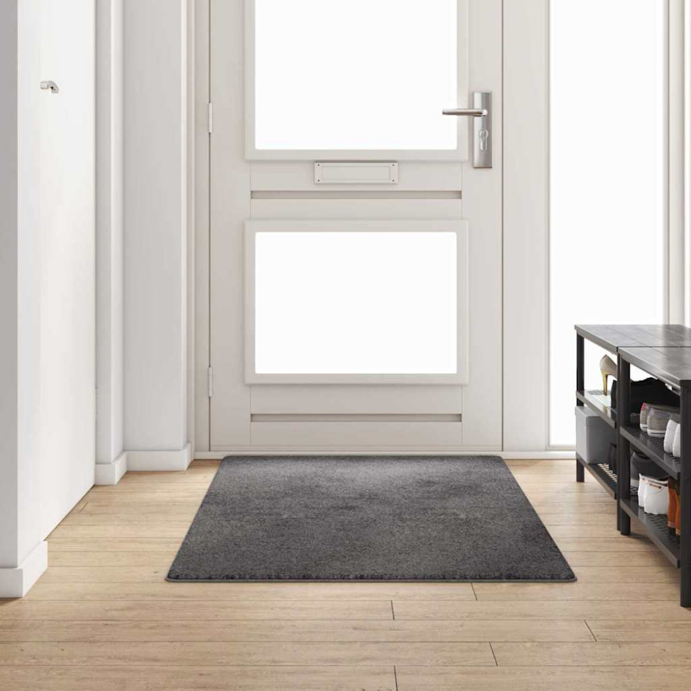 Produktbild för Matta-runner Grå 100 x 200 cm 100% Polypropen Tuft