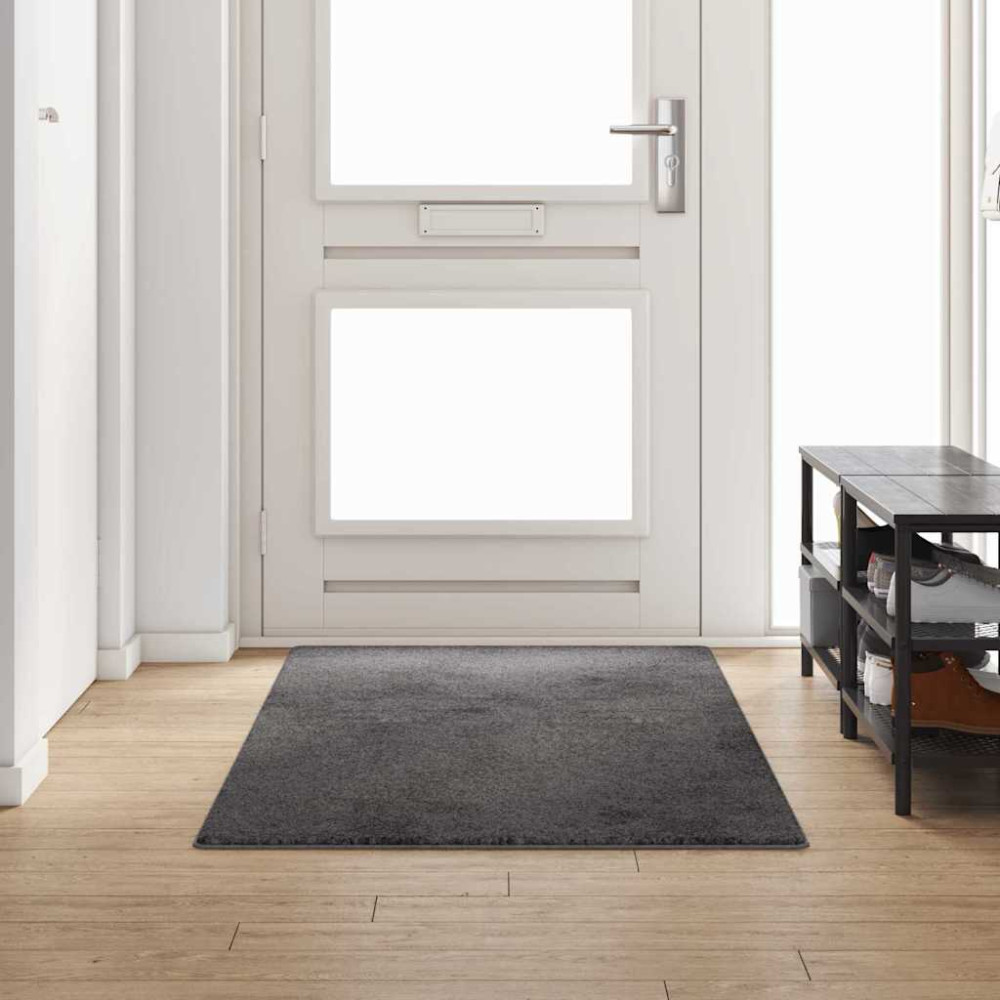 Produktbild för Matta-runner Grå 100 x 250 cm 100% Polypropen Tuft