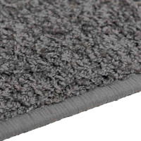 Produktbild för Matta-runner Grå 100 x 250 cm 100% Polypropen Tuft