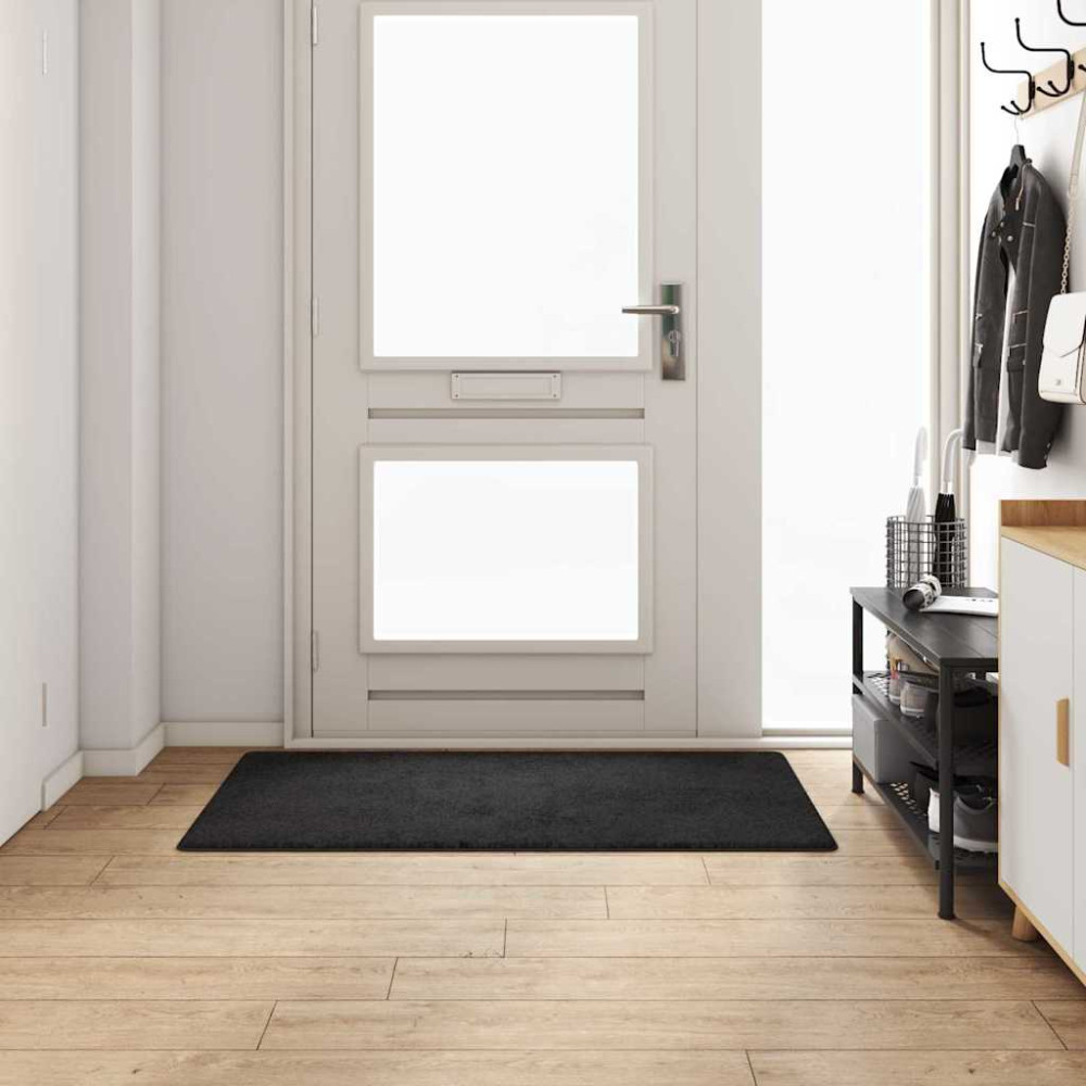 Produktbild för Matta-runner Svart 80 x 150 cm 100% Polypropen Tuft