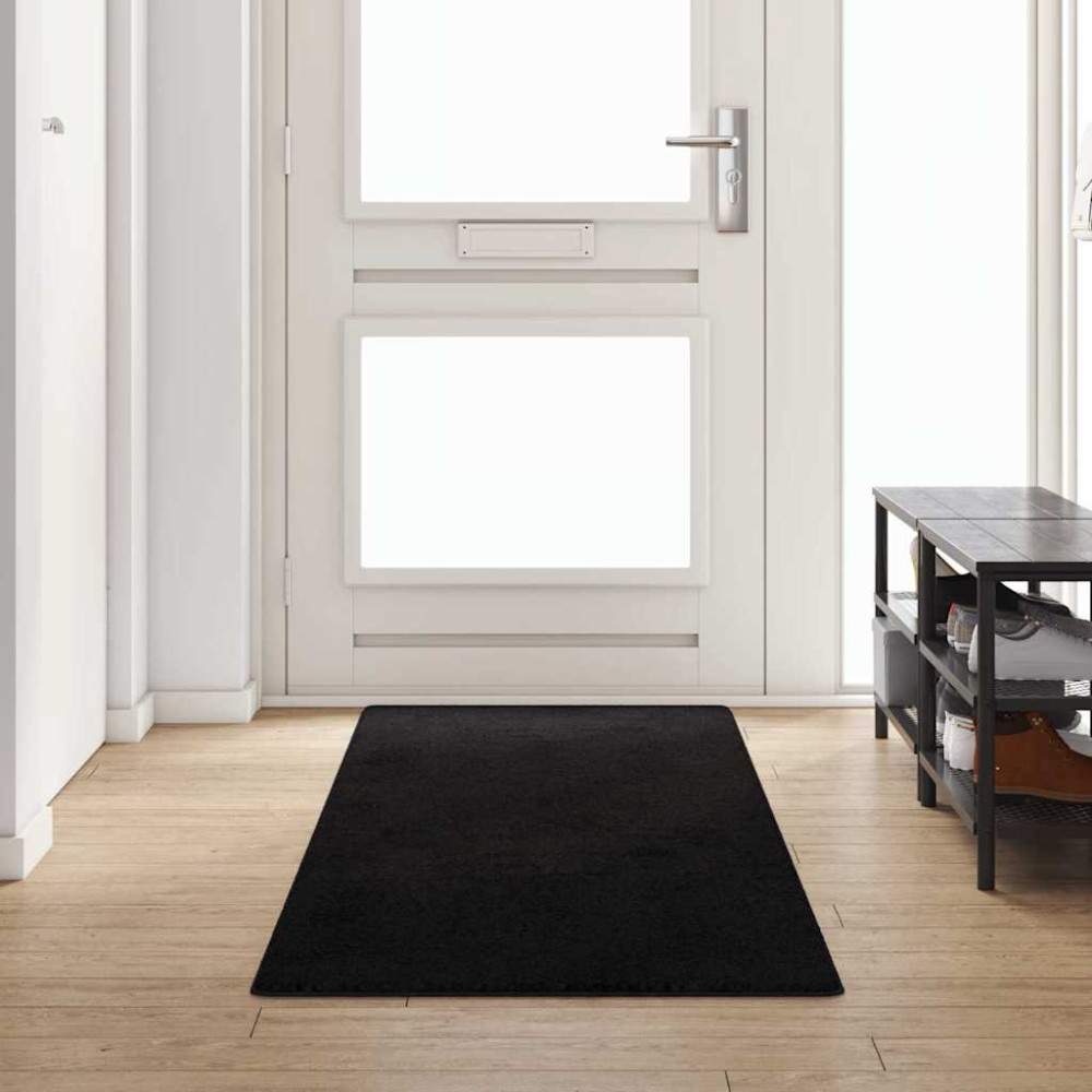 Produktbild för Matta-runner Svart 80 x 300 cm 100% Polypropen Tuft