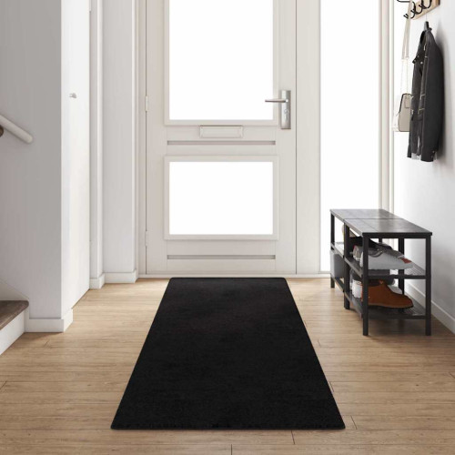 vidaXL Matta-runner Svart 80 x 400 cm 100% Polypropen Tuft