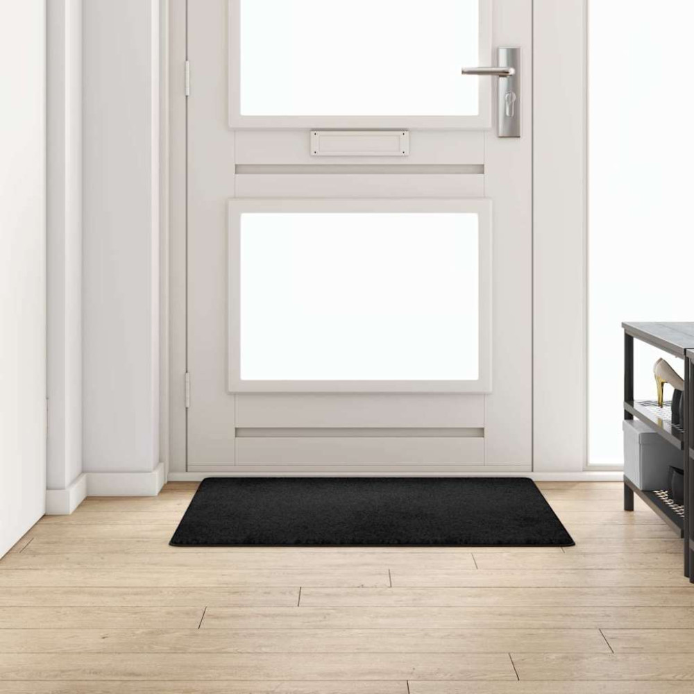 Produktbild för Matta-runner Svart 100 x 100 cm 100% Polypropen Tuft