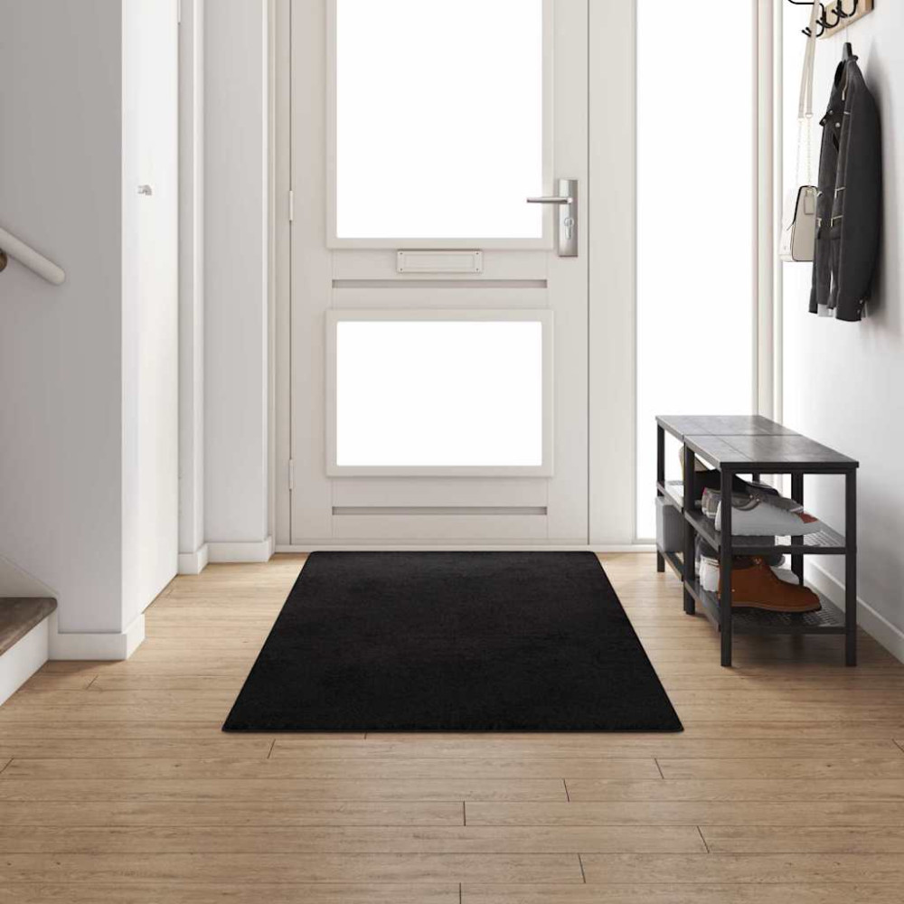 Produktbild för Matta-runner Svart 100 x 300 cm 100% Polypropen Tuft