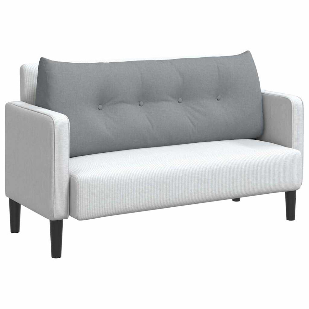 Produktbild för Ryggkudde Ljusgrå 120 x 24 x 50 cm tyg