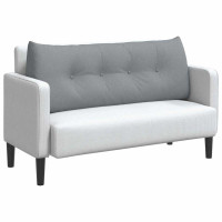 Produktbild för Ryggkudde Ljusgrå 120 x 24 x 50 cm tyg