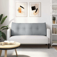 Produktbild för Ryggkudde Ljusgrå 120 x 24 x 50 cm tyg